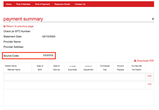 Ameritas Payment Summary Sample (1)